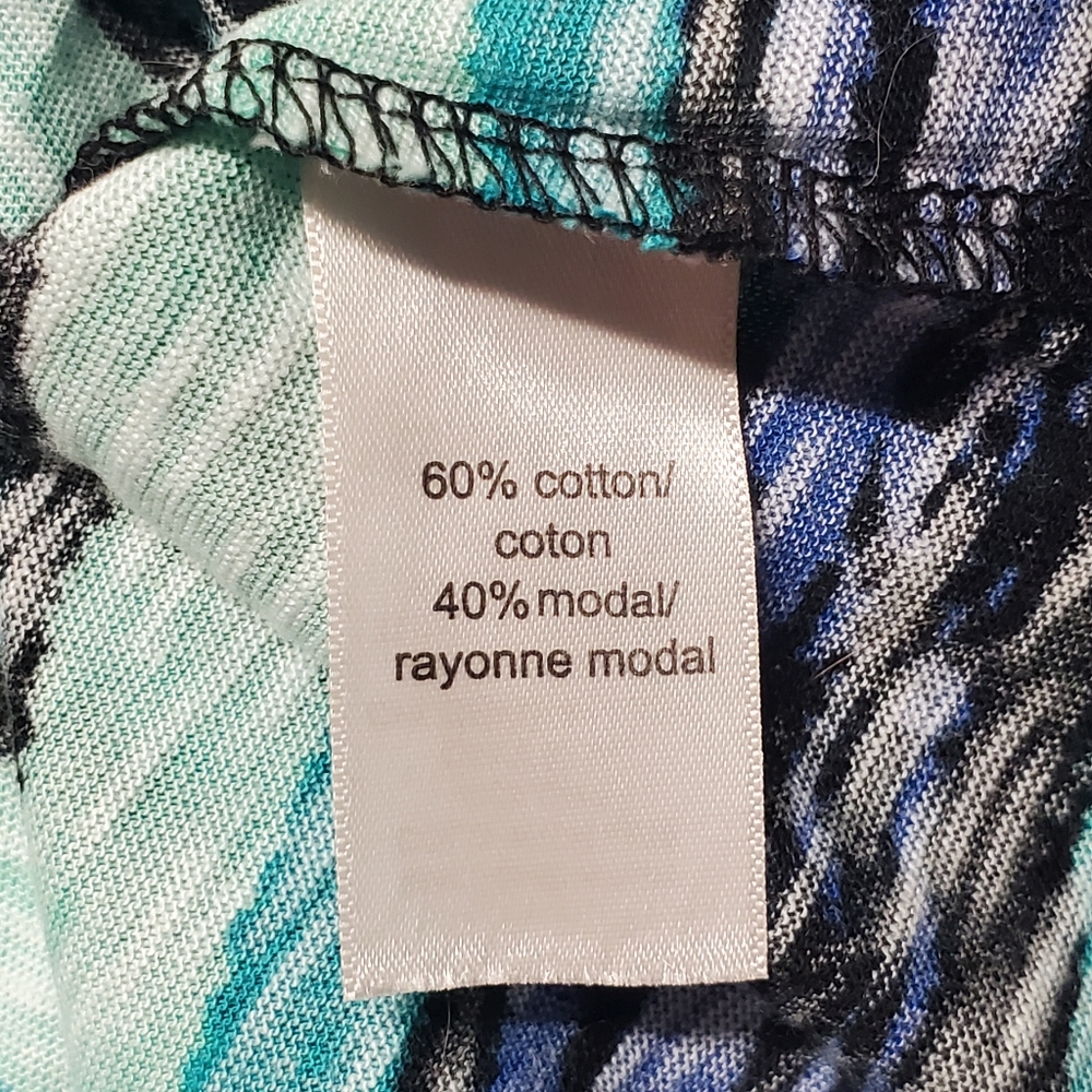 Maurices Top Womens XS Blue Striped Cross Back Tank Top - Picture 9 of 10